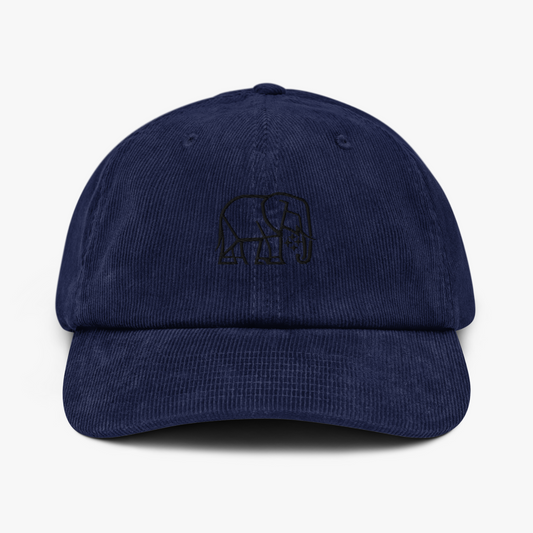 CASQUETTE VELOURS CÔTELÉ OXFORD NAVY