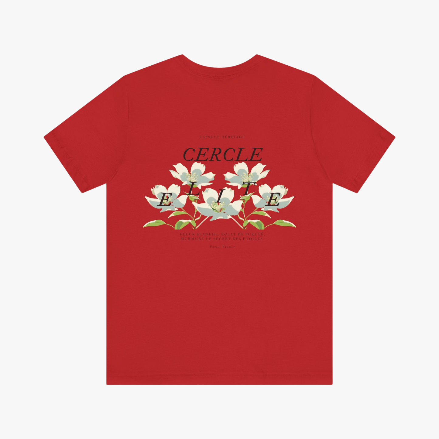 HÉRITAGE T-SHIRT FLEURS RUBIS