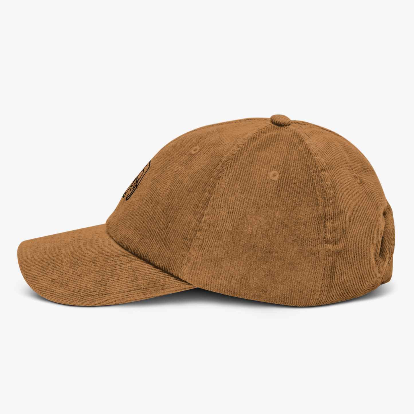 CASQUETTE VELOURS CÔTELÉ OXFORD OLIVE SOMBRE