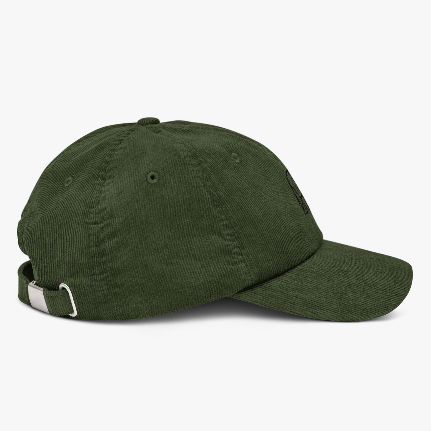 CASQUETTE VELOURS CÔTELÉ OXFORD OLIVE SOMBRE