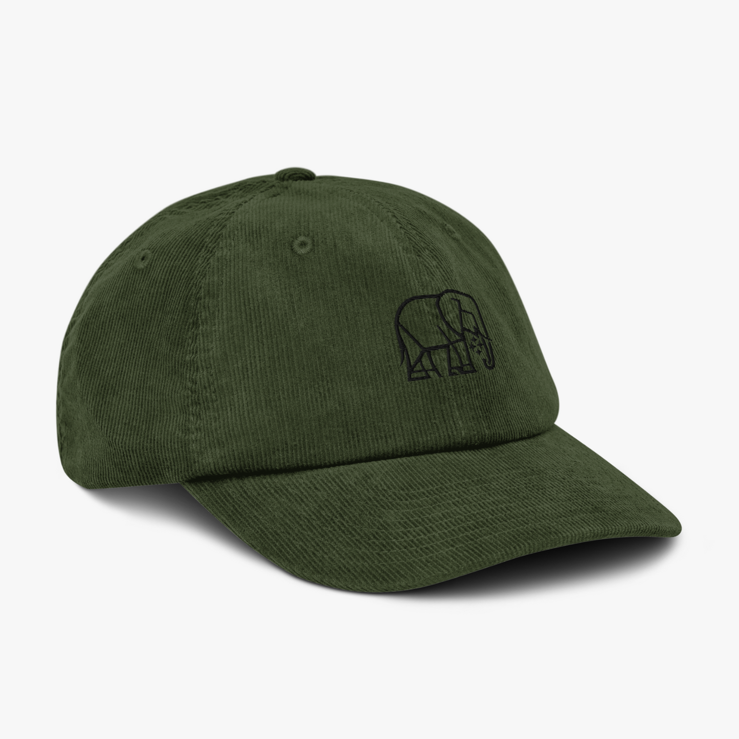 CASQUETTE VELOURS CÔTELÉ OXFORD OLIVE SOMBRE