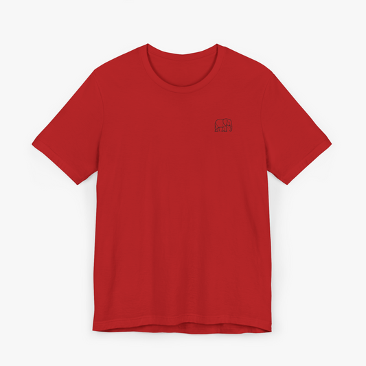 INTEMPOREL T-SHIRT JERSEY ROUGE