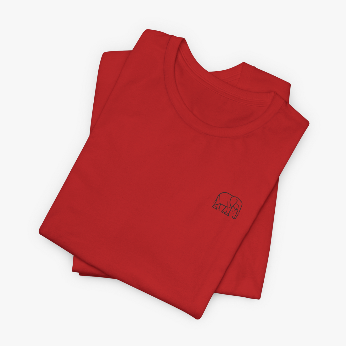 INTEMPOREL T-SHIRT JERSEY ROUGE